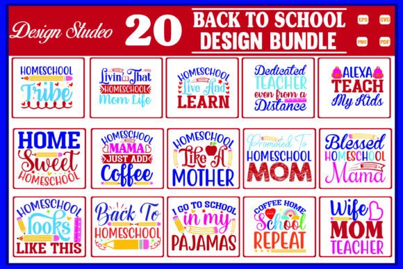 Home School SVG Bundle: Graphics for Crafts