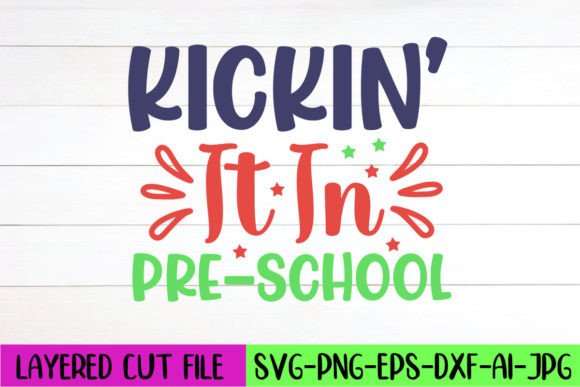 Kickin’ It Pre-school Graphics for Crafts