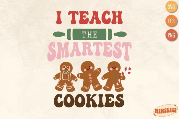 Retro Gingerbread Teacher SVG for Crafts & Graphics