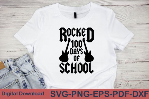 Reviewing Rocked 100 Days of School SVG for Embroidery