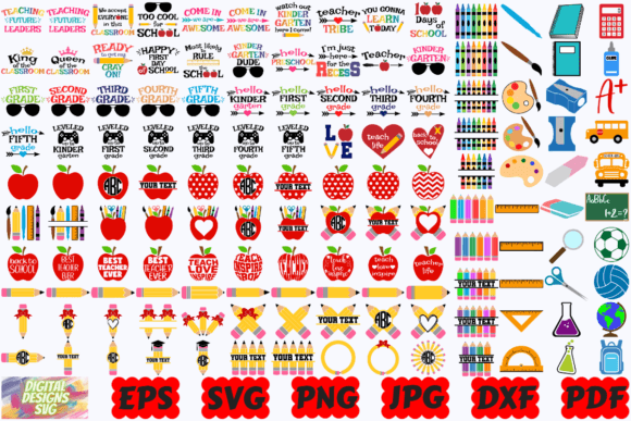 School Teacher Graphics for Crafts & Design