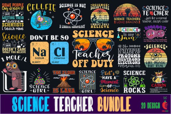 Science Teacher SVG Bundle: Graphics for Crafts