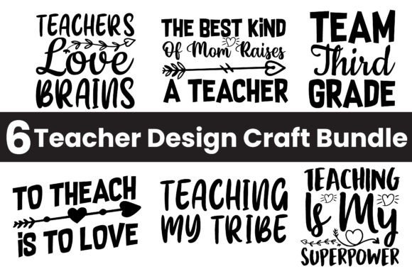 Teacher Graphics & Crafts: SVG Bundle Vol 6