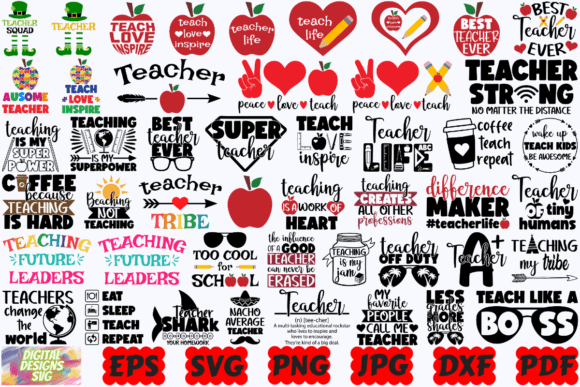 Teacher Life SVG: Graphics for Crafts