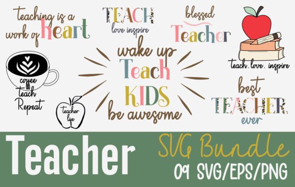 Teacher SVG Bundle: Crafts & Graphics Review