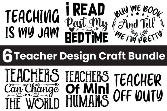 Teacher SVG Craft Bundle Vol - 10: Graphics for Crafts