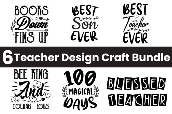 Teacher SVG Craft Bundle Vol - 7 Graphics