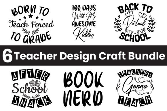 Teacher SVG Craft Bundle Vol - 9 Graphics for Crafts